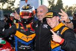 RaptorEng Il team principal Palma celebra la vittoria con Cazzaniga e MacDonald a Monza CIGTsprint26